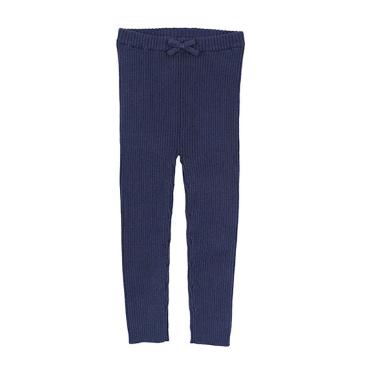 Knit blue leggings FW26