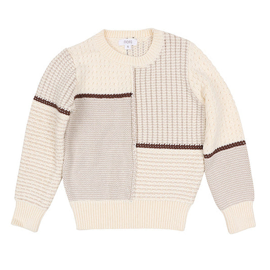 Benjamin cocoa mix knit sweater FW26