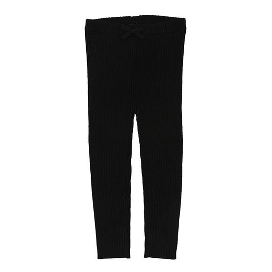 Knit black leggings FW26