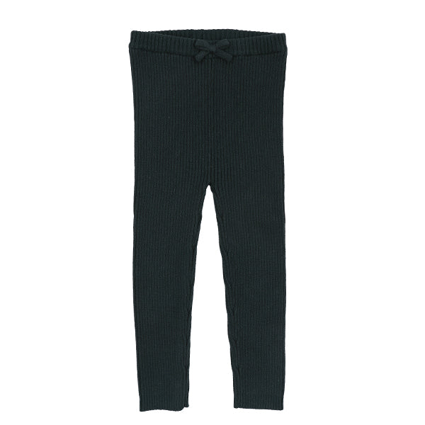 Knit teal leggings FW26