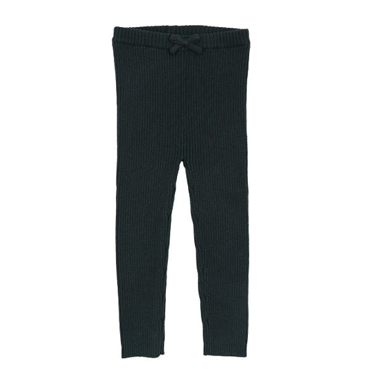Knit teal leggings FW26