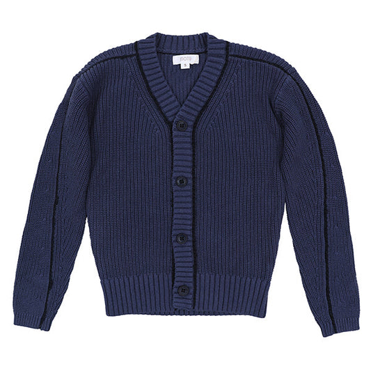 Bo blue piped cardigan FW26