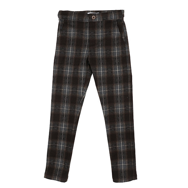 Parker chocolate plaid pants FW26
