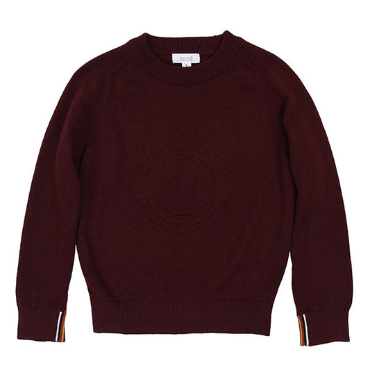 Rufus wine center logo sweater FW26