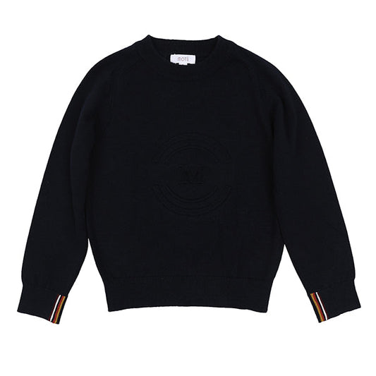 Rufus midnight center logo sweater FW26