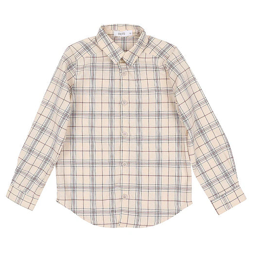 Mason cocoa plaid shirt FW26
