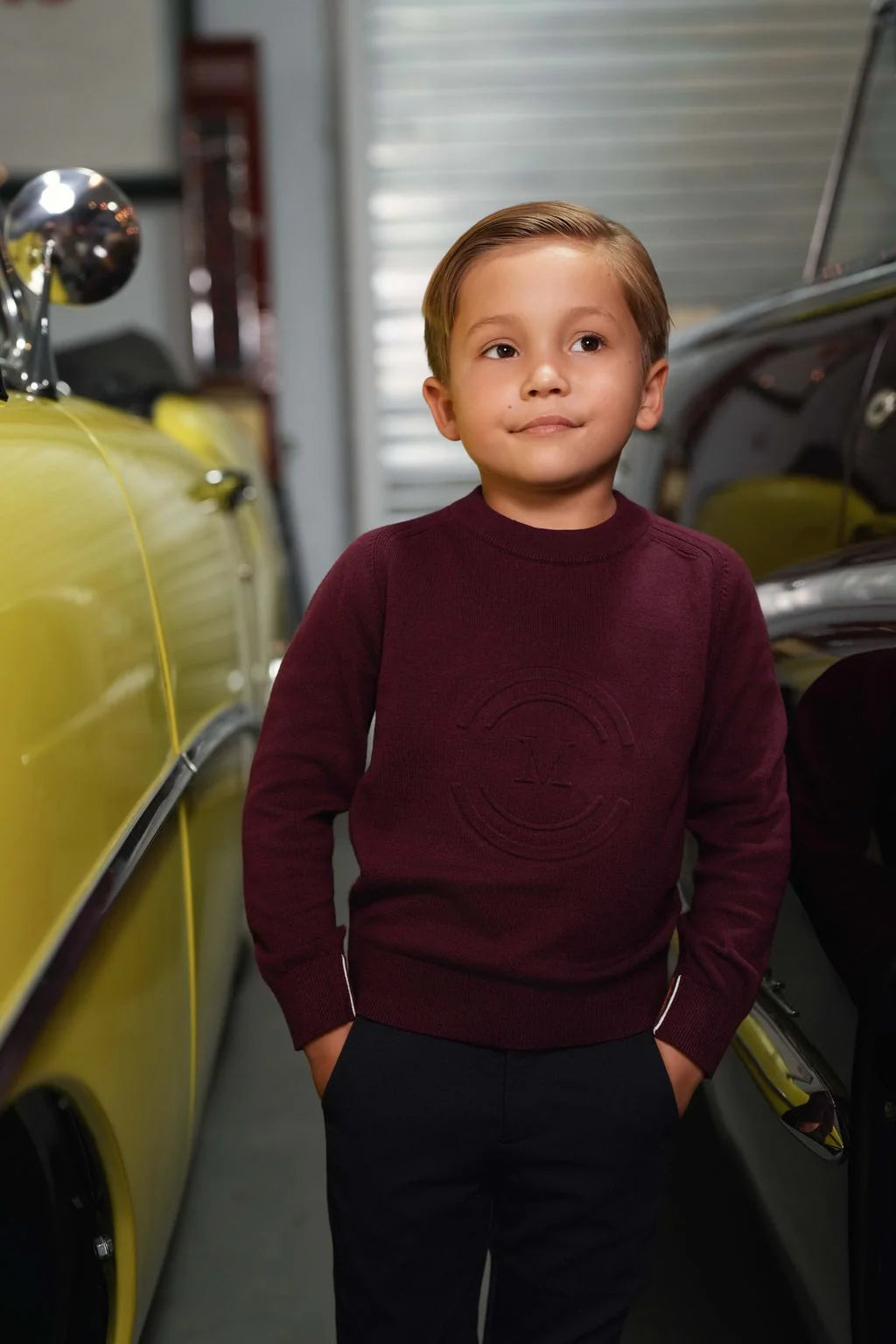 Rufus wine center logo sweater FW26