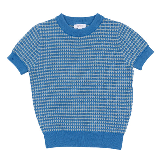Saul True Blue Short Sleeve Sweater SS26