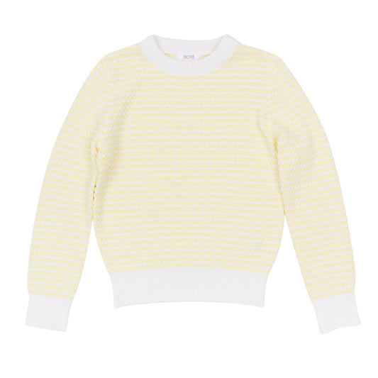 Saul Pale Yellow Long Sleeve Sweater SS26