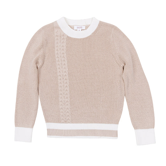 Heath Cable Stone Sweater SS26