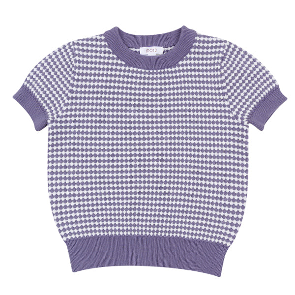 Saul Lavender Short Sleeve Sweater SS26