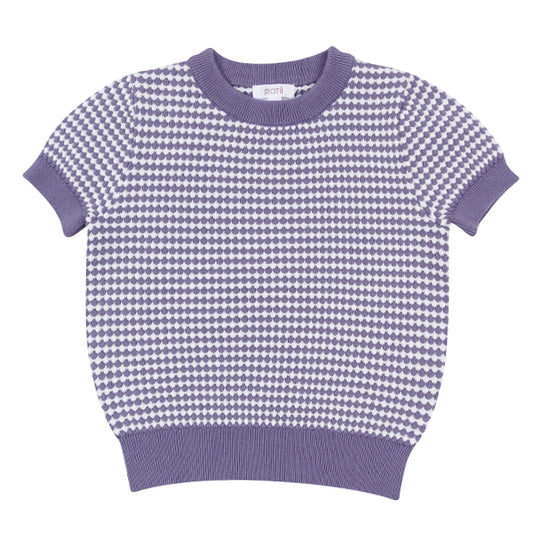 Saul Lavender Short Sleeve Sweater SS26