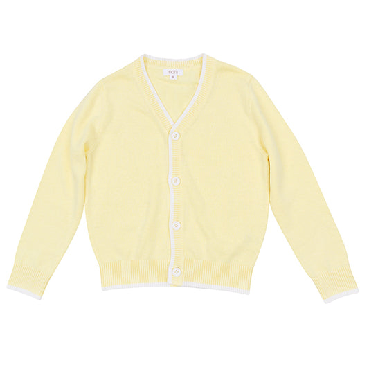 Pale Yellow Zane Stitch Cardigan SS26