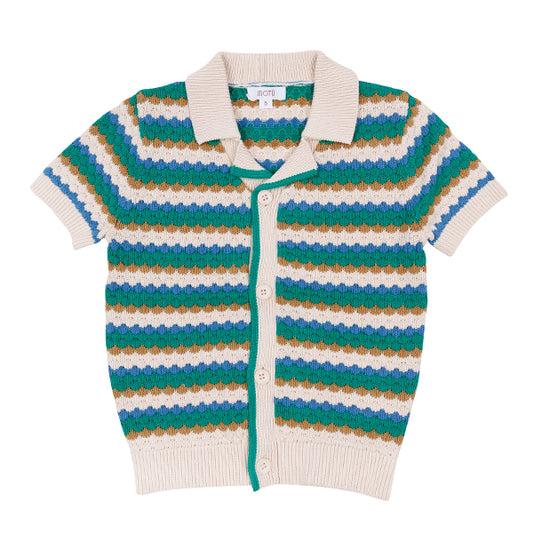 Clay Button Polo SS26