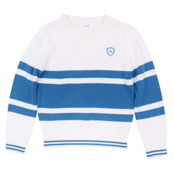 Neil True Blue Stripe Sweater SS26