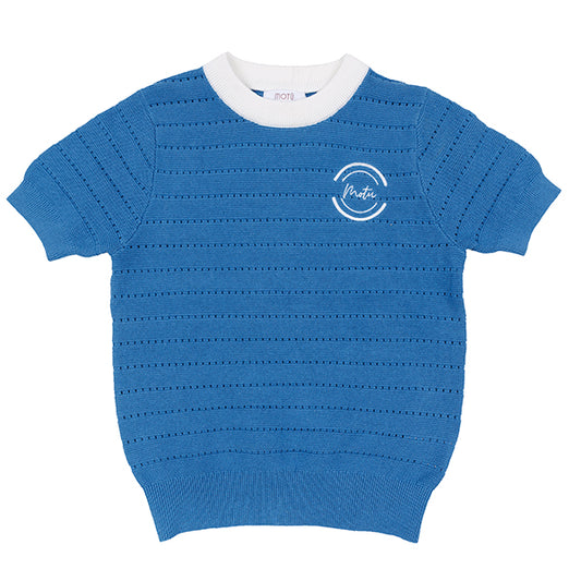 Zeke Blue Emblem Sweater SS26