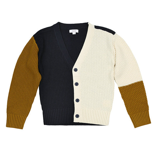 Mustard Colorblock Cardi