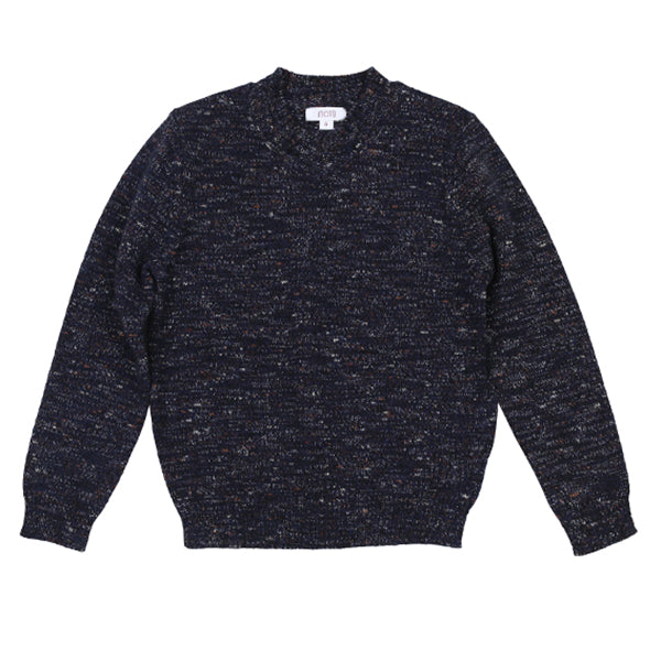 Marled Vneck Midnight Sweater